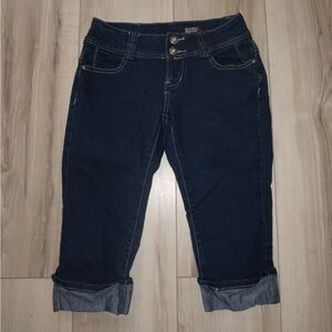 Women's Blue Capri Jeans